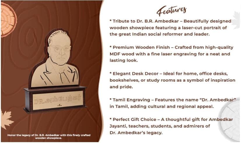 Dr. B. R. Ambedkar Resin/Metal Figurine - 4