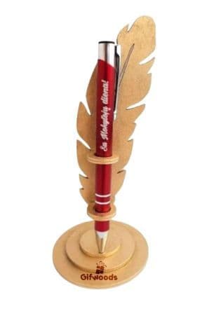 Premium Single Pen Stand Holder with Elegant Design for Office Desk, Study Table & Corporate Gift - 4
