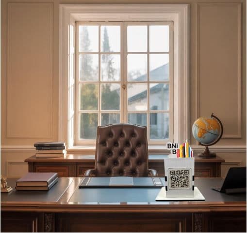 Long Acrylic Pen Stand with Barcode Display - 2
