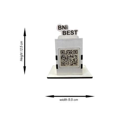 Long Acrylic Pen Stand with Barcode Display - 3