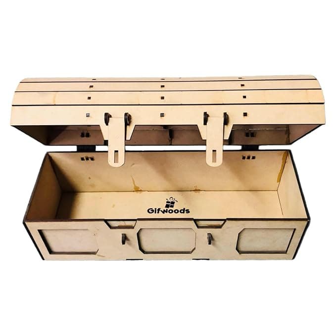 Large Wooden Trunk Box  - 2